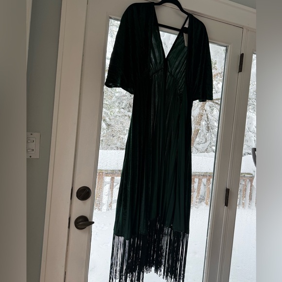 NWT Anthropologie Dark Green Duster - Picture 2 of 4